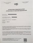 Attestation d'immatriculation fiscale